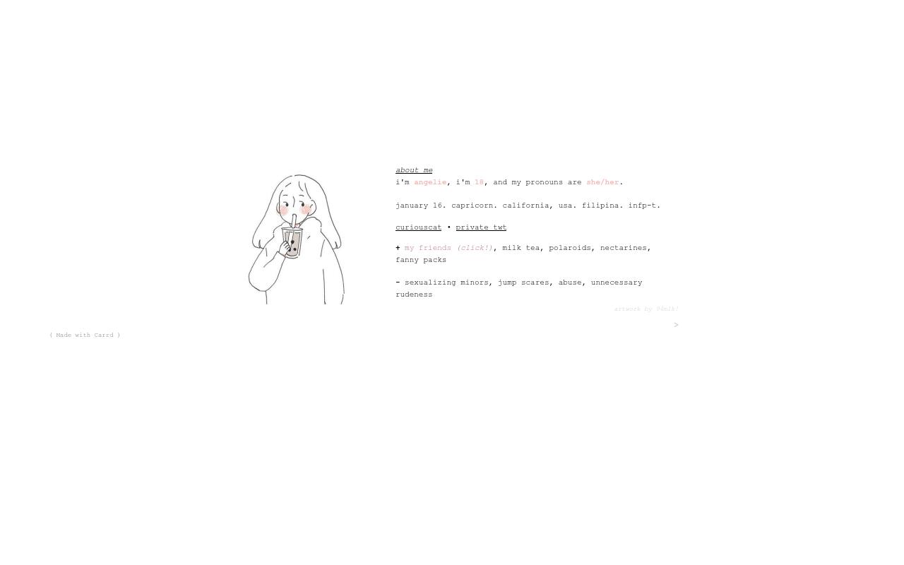 Carrd profile picture for @tempers